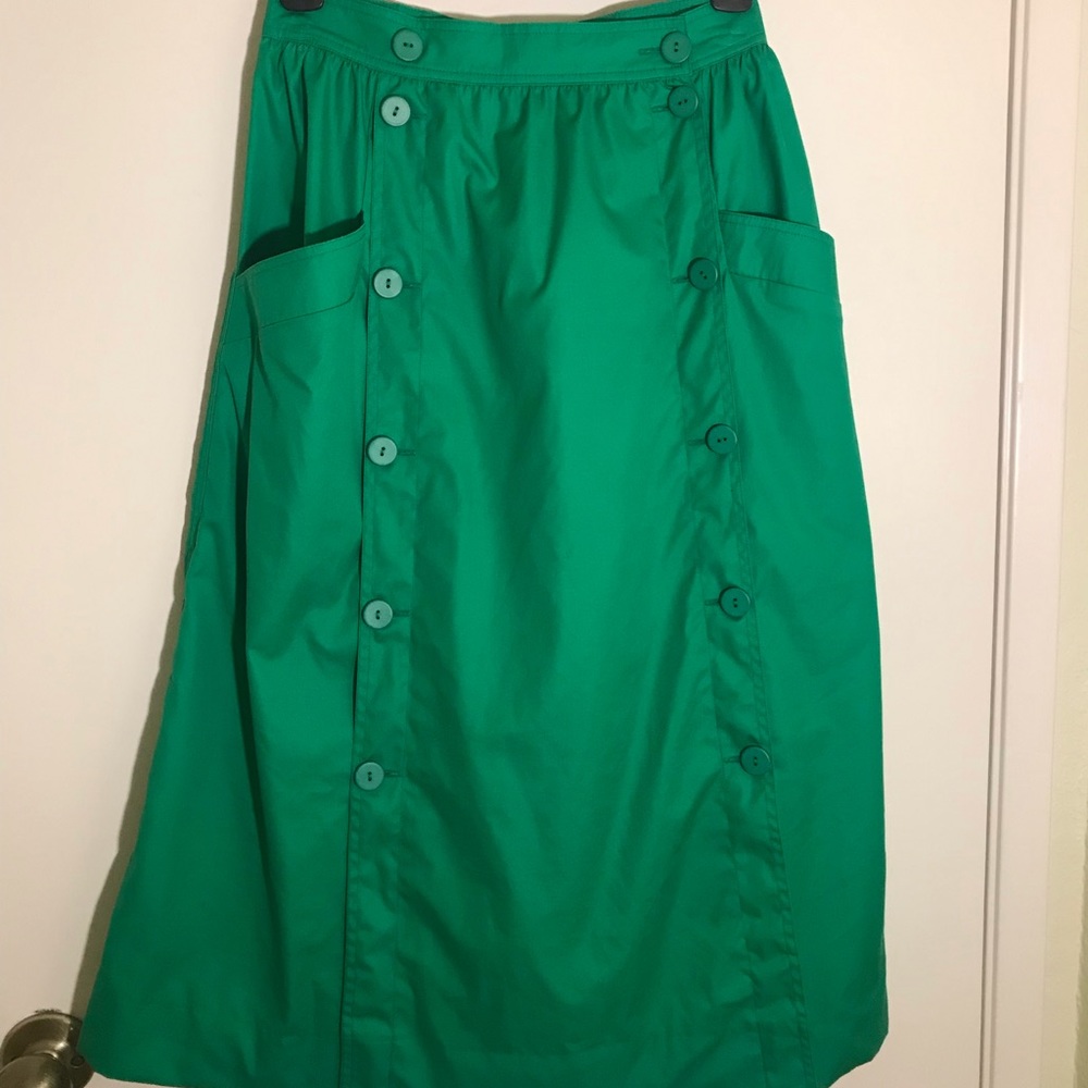 Vintage Button-front Midi Skirt from Paris